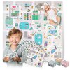 Mata piankowa NUKIDO Puzzle 120 x 120 cm Figurki Nukido Little Town 738000 (9 elementów) Funkcje rozwojowe Sprawność manualna
