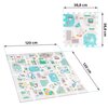 Mata piankowa NUKIDO Puzzle 120 x 120 cm Figurki Nukido Little Town 738000 (9 elementów) Materiał Pianka EVA