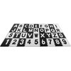 Mata piankowa RICOKIDS Puzzle 120 x 270 cm Litery 7493 (36 elementów) Czarno-biały Wiek 0+