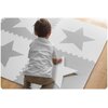 Mata piankowa RICOKIDS Puzzle 180 x 180 cm Gwiazdki 7502 (9 elementów) Biało-szary Funkcje rozwojowe Sprawność manualna