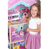 Domek RICOKIDS 3-piętrowy z windą i lampką LED 7829 Załączone wyposażenie Konik na biegunach