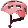 Kask rowerowy ABUS Youn-I 2.0 Różowy dla Dzieci z lampką (rozmiar M)