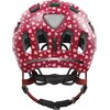 Kask rowerowy ABUS Youn-I 2.0 Cherry Heart Czerwony dla Dzieci z lampką (rozmiar S) Regulacja Od 48 do 54 cm