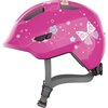 Kask rowerowy ABUS Smiley 3.0 Butterfly Ciemnoróżowy dla Dzieci (rozmiar S)
