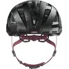 Kask rowerowy ABUS Urban-I 3.0 Flower Art Czarno-fioletowy Miejski z lampką (rozmiar S) Materiał wewnętrzny EPS