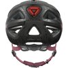 Kask rowerowy ABUS Urban-I 3.0 Flower Art Czarno-fioletowy Miejski z lampką (rozmiar S) Regulacja Od 51 do 55 cm