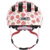 Kask rowerowy ABUS Smiley 3.0 LED Strawberry Różowo-czerwony dla Dzieci z lampką (rozmiar M) Materiał wewnętrzny EPS
