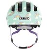 Kask rowerowy ABUS Smiley 3.0 LED Rainbow Niebiesko-zielony dla Dzieci z lampką (rozmiar M) Materiał wewnętrzny EPS