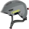 Kask rowerowy ABUS Smiley 3.0 Ace LED Shiny Szary dla Dzieci z lampką (rozmiar S)