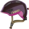 Kask rowerowy ABUS Smiley 3.0 Ace LED Royal Fioletowy dla Dzieci z lampką (rozmiar M)