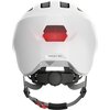 Kask rowerowy ABUS Smiley 3.0 Ace LED Shiny Biało-szary dla Dzieci z lampką (rozmiar S) Regulacja Od 45 do 50 cm