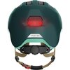 Kask rowerowy ABUS Smiley 3.0 Ace LED Royal Zielony dla Dzieci z lampką (rozmiar S) Regulacja Od 45 do 50 cm