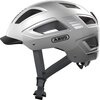 Kask rowerowy ABUS Hyban 2.0 Signal Srebrny Miejski z lampką (rozmiar L)