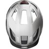 Kask rowerowy ABUS Hyban 2.0 Signal Srebrny Miejski z lampką (rozmiar L) Regulacja Od 56 do 61 cm