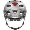 Kask rowerowy ABUS Hyban 2.0 Signal Srebrny Miejski z lampką (rozmiar L) Materiał skorupy ABS