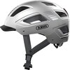 Kask rowerowy ABUS Hyban 2.0 Signal Srebrny Miejski z lampką (rozmiar M)