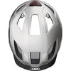 Kask rowerowy ABUS Hyban 2.0 Signal Srebrny Miejski z lampką (rozmiar M) Materiał wewnętrzny EPS