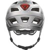 Kask rowerowy ABUS Hyban 2.0 Signal Srebrny Miejski z lampką (rozmiar M) Materiał skorupy ABS