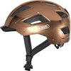 Kask rowerowy ABUS Hyban 2.0 Różowy-chrom Miejski z lampką (rozmiar M)