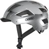 Kask rowerowy ABUS Hyban 2.0 Srebrny-chrom Miejski z lampką (rozmiar L)