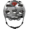 Kask rowerowy ABUS Hyban 2.0 Srebrny-chrom Miejski z lampką (rozmiar L) Regulacja Od 56 do 61 cm