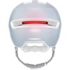 Kask rowerowy ABUS Hud-y Pure Niebiesko-biały Miejski z lampką (rozmiar L) Wyściółka Nie