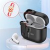Etui na słuchawki TECH-PROTECT Slim Hook do Apple Airpods 4 Czarny Wodoodporność Nie