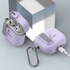 Etui na słuchawki TECH-PROTECT Slim Hook do Apple Airpods 4 Fioletowy Materiał Poliwęglan