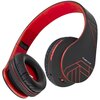 Słuchawki nauszne POWERLOCUS P2 Czarno-czerwony Transmisja bezprzewodowa Bluetooth