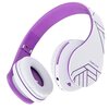 Słuchawki nauszne POWERLOCUS P2 Biało-fioletowy Transmisja bezprzewodowa Bluetooth