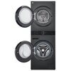 Pralko-suszarka Washtower LG WT1210BBF AI DirectDrive z pompą ciepła TurboWash™ Maksymalna prędkość wirowania [obr/min] 1400