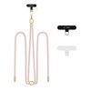 Smycz do telefonu TECH-PROTECT C2S Rope Crossbody Strap Różowo-złoty