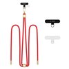 Smycz do telefonu TECH-PROTECT C2S Rope Crossbody Strap Czerwono-złoty