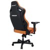 Fotel ANDA SEAT Kaiser 4 L Pomarańczowy Podświetlenie RGB Nie