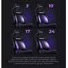 Fotel ANDA SEAT Kaiser 4 L Purpurowy Podnóżek Nie