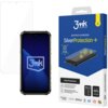Opakowanie produktu "3mk SilverProtection+" jest w kolorze niebieskim z białymi i żółtymi elementami, zawiera teksty: "premium protection SilverProtection+", "KILLS 99% OF GERMS", "SilverProtection+", "Antymikrobowa Folia Ochronna", "bezpieczny montaż na 