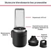 Blender personalny KITCHENAID 5KSBR256BM z baterią Bezprzewodowy Pojemność robocza kielicha [l] 0.47