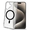 Etui CELLY Gelskinmag do Apple iPhone 16 Przezroczysto-czarny Model telefonu iPhone 16