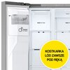 Lodówka LG GSJC40PYPE Side by Side 179cm Czarna DoorCooling+ Położenie zamrażarki Side by Side