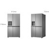 Lodówka LG GSJC40PYPE Side by Side 179cm Czarna DoorCooling+ Rodzaj Side By Side