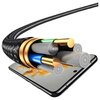 Kabel USB - 2 x USB-C/Lightning/Micro USB USAMS US-SJ739 4w1 15W 1.2 m Czarny Gwarancja 24 miesiące