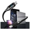 Kabel USB-C - USB-C USAMS z wyświetlaczem LCD SJ742USB01 100W 1.2m Czarny Gwarancja 24 miesiące