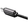 Kabel USB-C - USB-C USAMS z wyświetlaczem LCD Meteor Series SJ744USB01 100W 1.2m Czarny Rodzaj Kabel