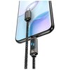 Kabel USB-C - USB-C USAMS z wyświetlaczem LCD Meteor Series SJ744USB01 100W 1.2m Czarny Obsługiwane zasilanie [W] do 100