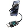 Kabel USB-C - USB-C USAMS z wyświetlaczem LCD Meteor Series SJ744USB01 100W 1.2m Czarny Złącze 2 USB-C
