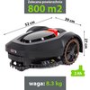 Robot koszący NAC RLM800-NG Regulacja wysokości koszenia Tak