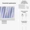 Komputer APPLE iMac 2024 23.5" Retina M4 (8 rdzeni) 16GB RAM 256GB SSD macOS Srebrny Przekątna ekranu [cal] 23.5