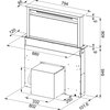 Okap FRANKE Downdraft FDW 908 IB XS 110.0365.588 Czarny 440m3/h 57dB klasa A Szerokość [cm] 88