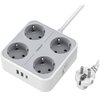 Listwa zasilająca TESSAN TS-302-C-GR
