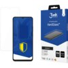 Opakowanie produktu z napisem "3mk Protection tempered glass HardGlass™" oraz grafiką przedstawiającą szkło hartowane na telefon. Obok znajduje się telefon z nałożonym szkłem, na ekranie widoczny jest niebieski wzór z żółtą tarczą.
